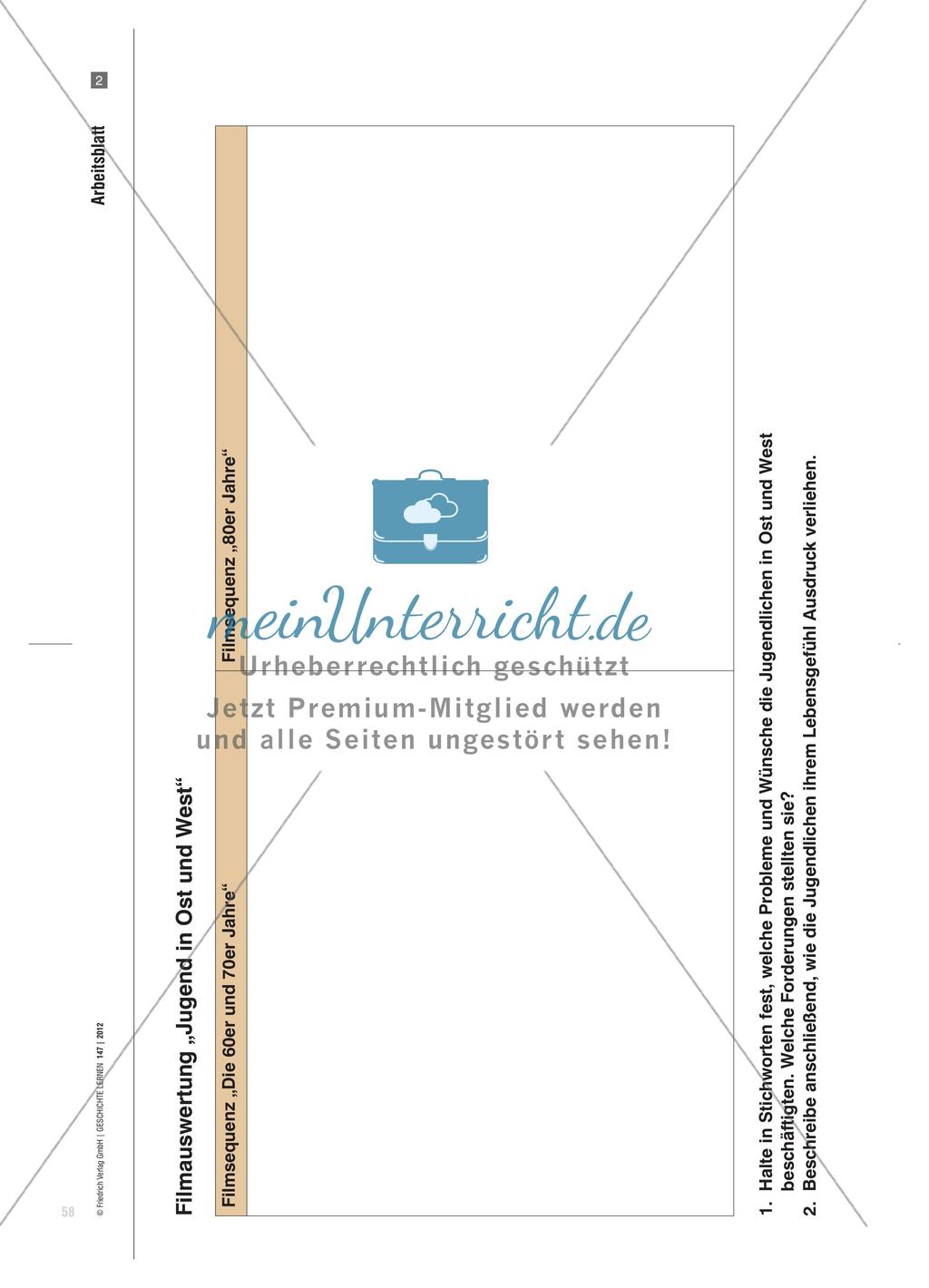 Jugend und Gesellschaft in der BRD und der DDR: Arbeit mit einem Unterrichtsfilm Preview 5