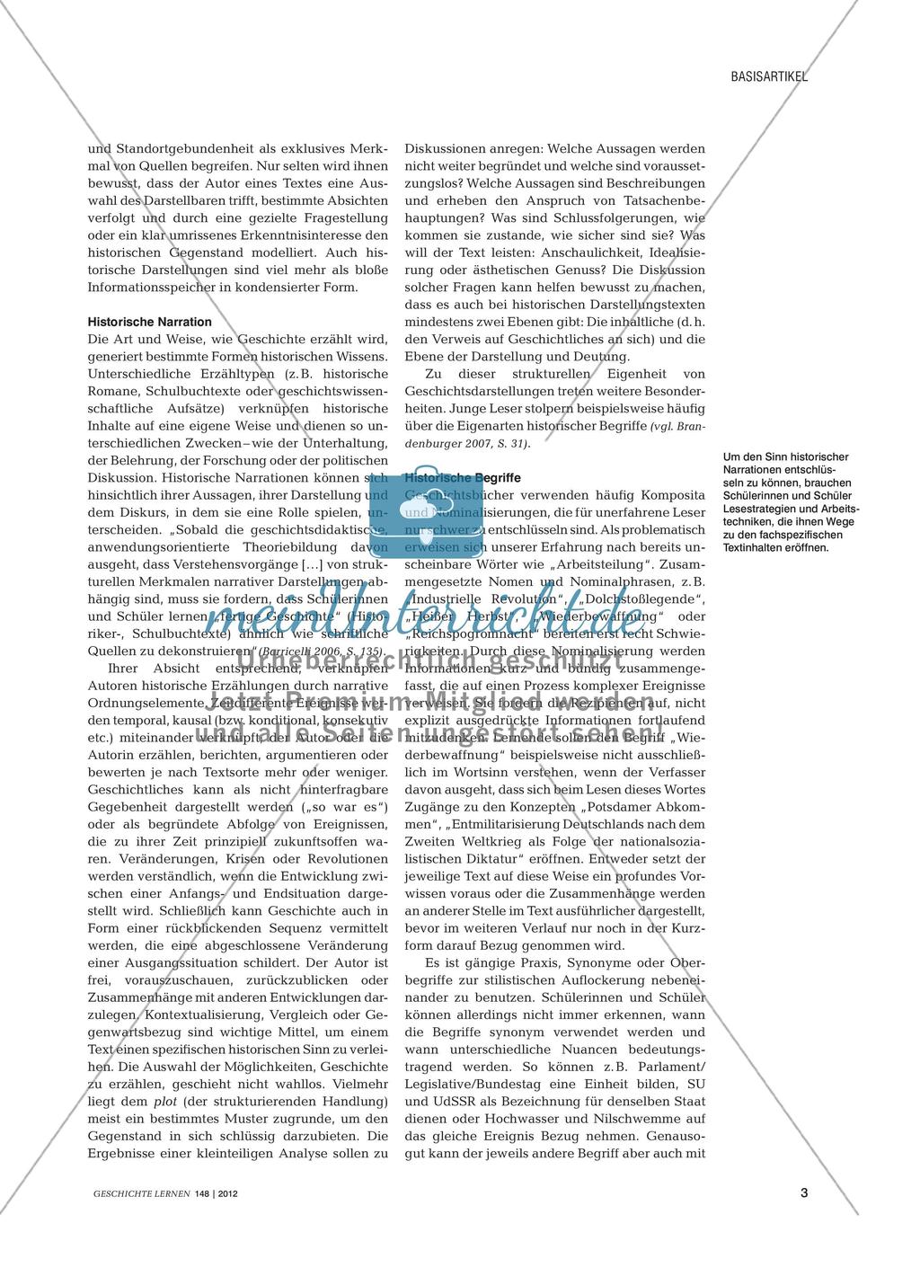 Sinnerschließendes Lesen im Kontext des historischen Lernens Preview 2