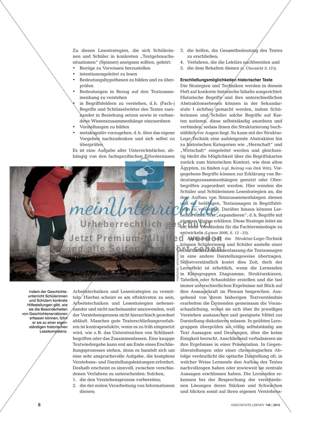 Sinnerschließendes Lesen im Kontext des historischen Lernens Preview 7