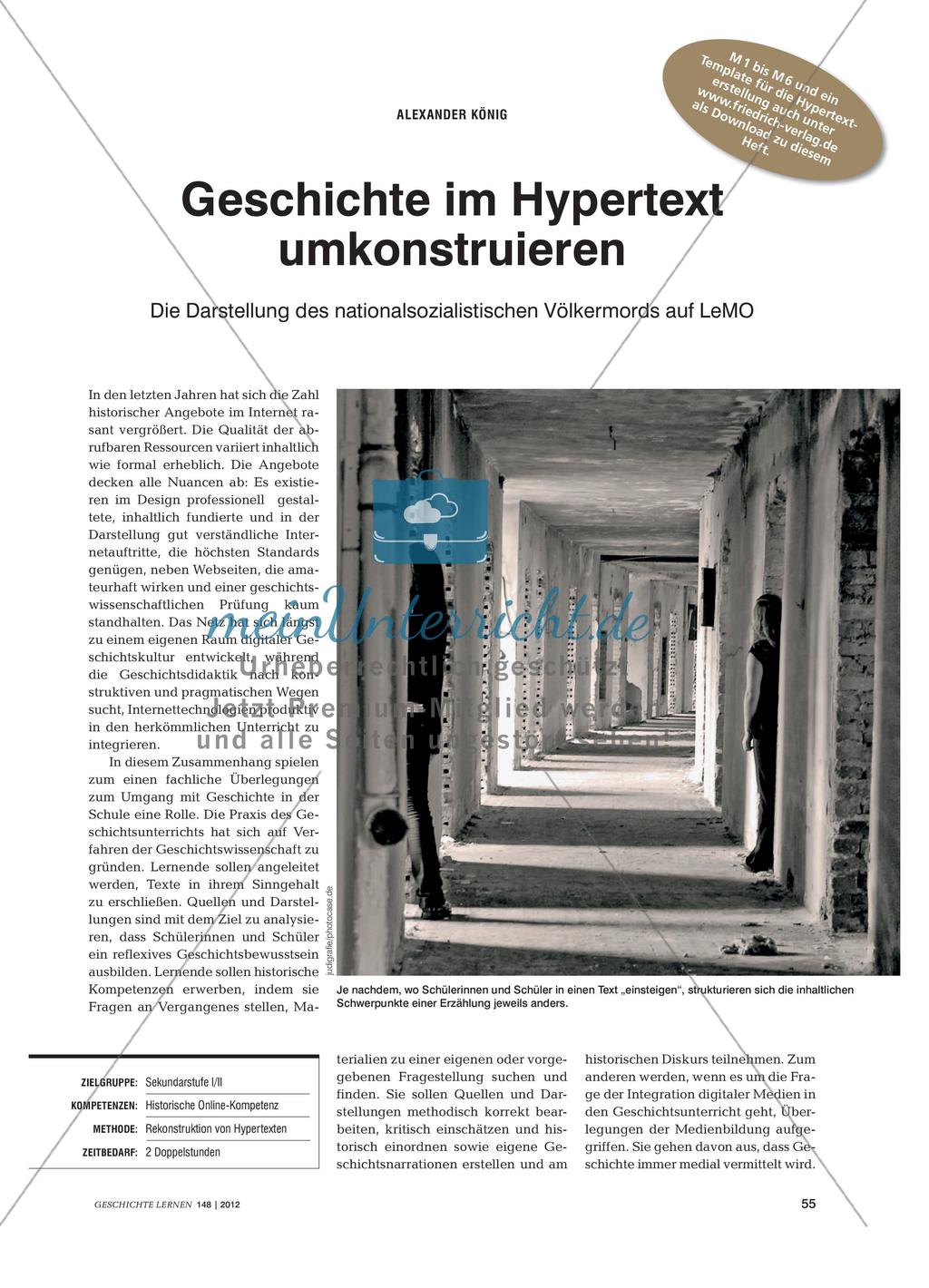 Die Darstellung des nationalsozialistischen Völkermords als Hypertext Preview 1