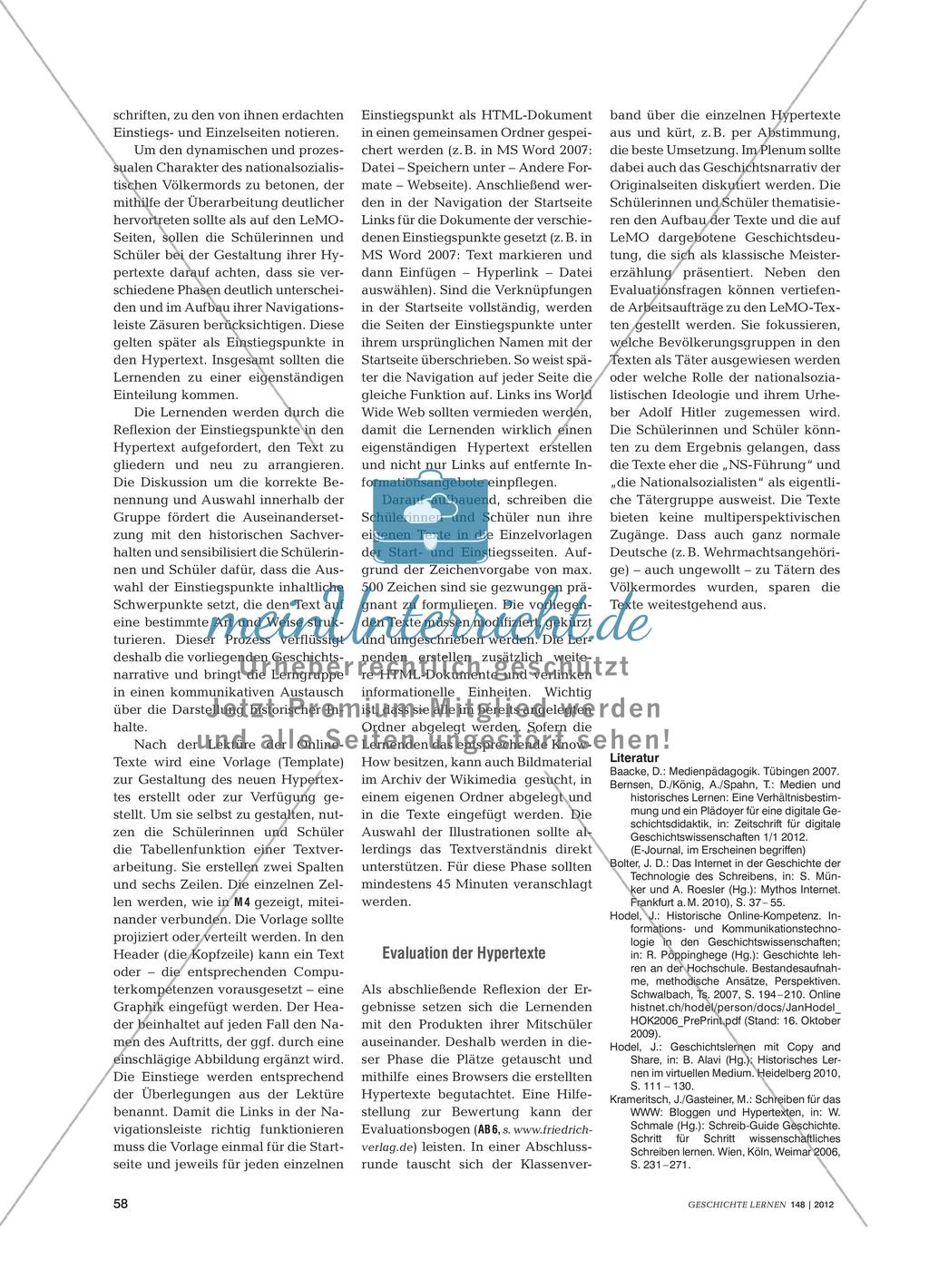 Die Darstellung des nationalsozialistischen Völkermords als Hypertext Preview 4