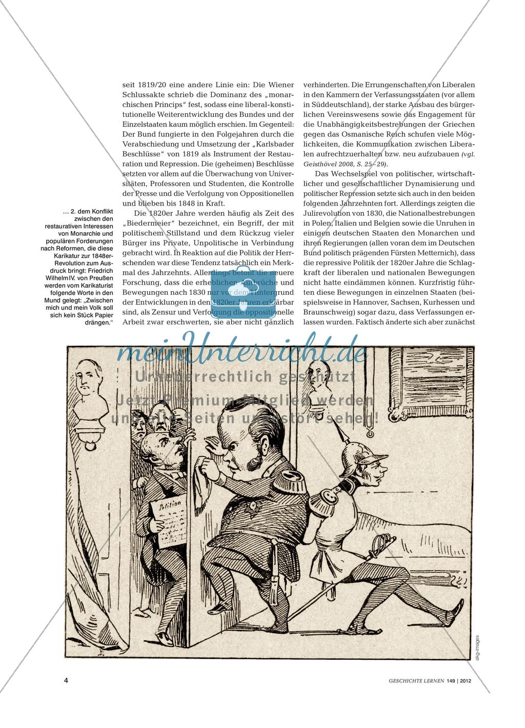 Der Vormärz aus historischer und didaktischer Perspektive Preview 3
