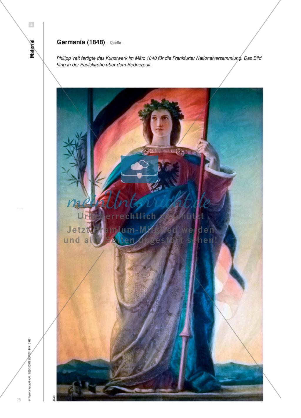 Eine vergleichende Bildanalyse der Germania von Philipp Veit (1836/ 1848) Preview 6