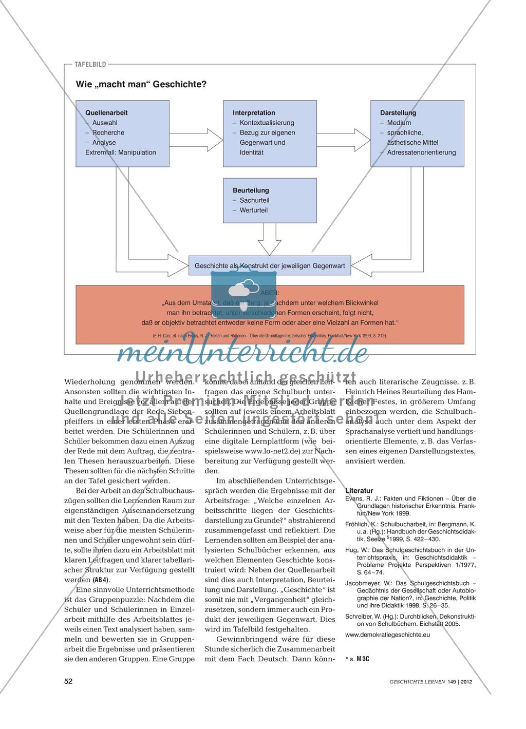 Analyse von Darstellungen des Hambacher Festes in deutschen Schulbüchern Preview 3