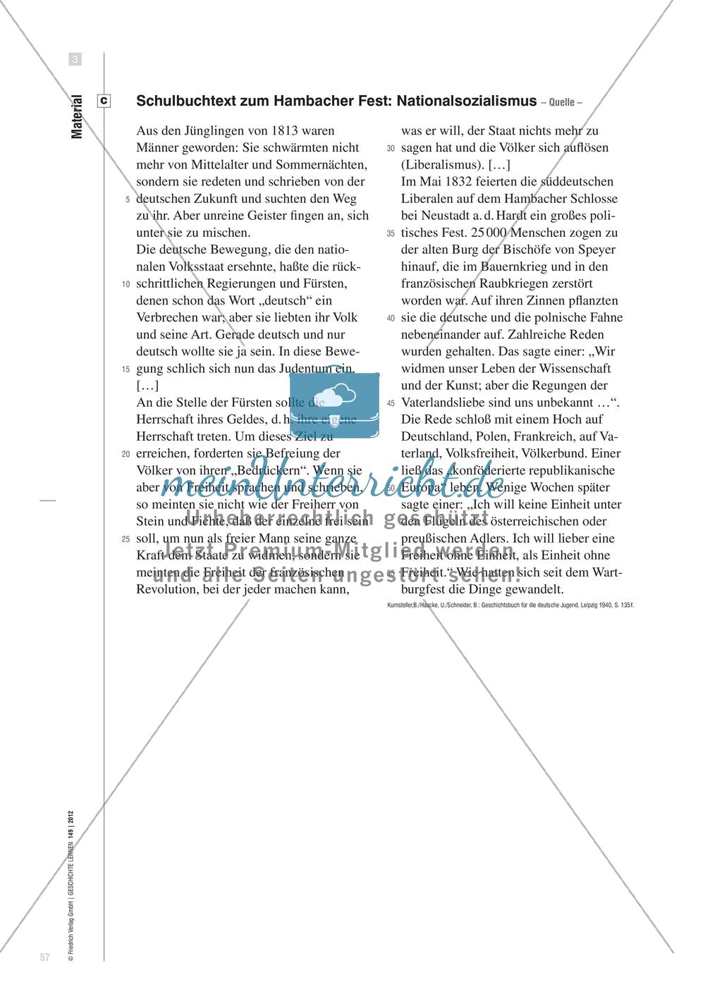 Analyse von Darstellungen des Hambacher Festes in deutschen Schulbüchern Preview 8