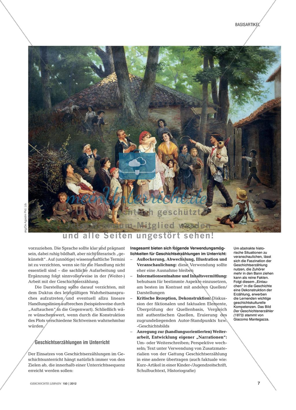 Geschichtserzählungen aus fachdidaktischer und fachwissenschaftlicher Perspektive Preview 6