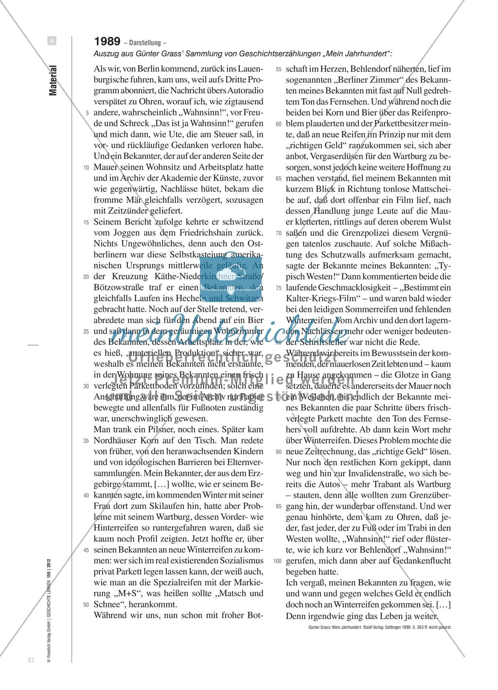 Geschichtserzählungen des 20. Jahrhunderts aus dem Buch