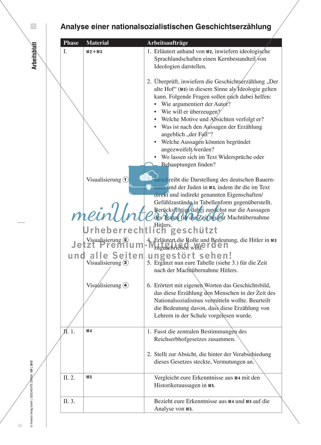 Das ideologiekritische Verfahren bei einer Geschichtserzählung aus der Zeit des Dritten Reichs Preview 3