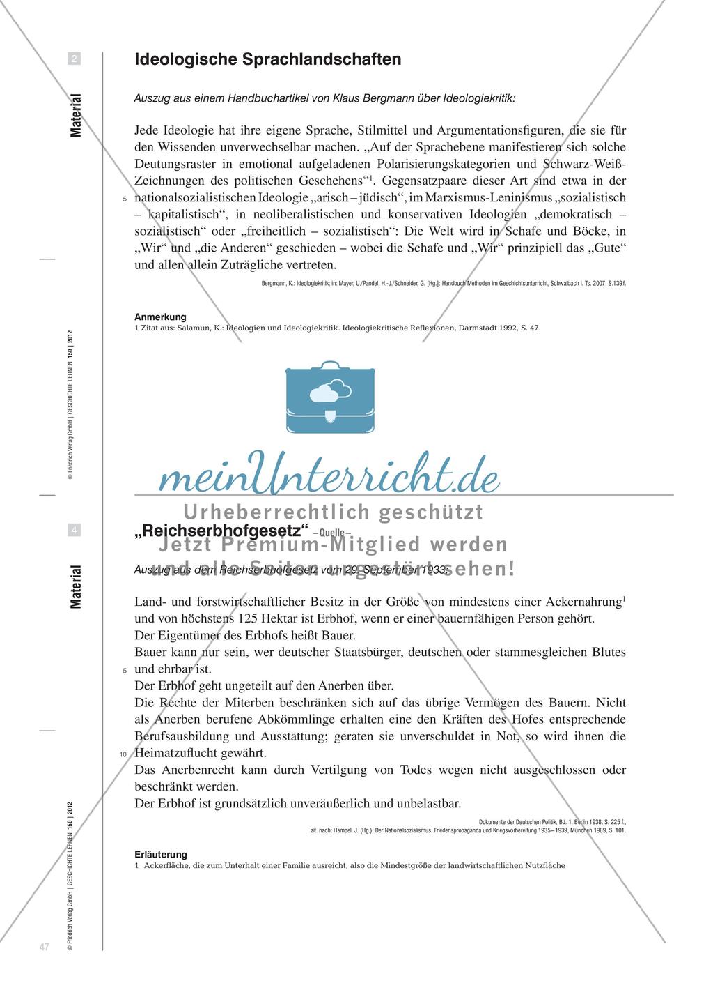 Das ideologiekritische Verfahren bei einer Geschichtserzählung aus der Zeit des Dritten Reichs Preview 4
