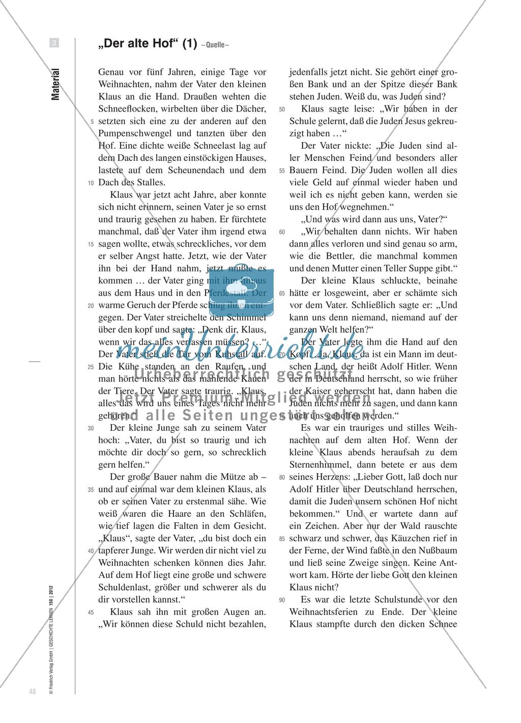 Das ideologiekritische Verfahren bei einer Geschichtserzählung aus der Zeit des Dritten Reichs Preview 5
