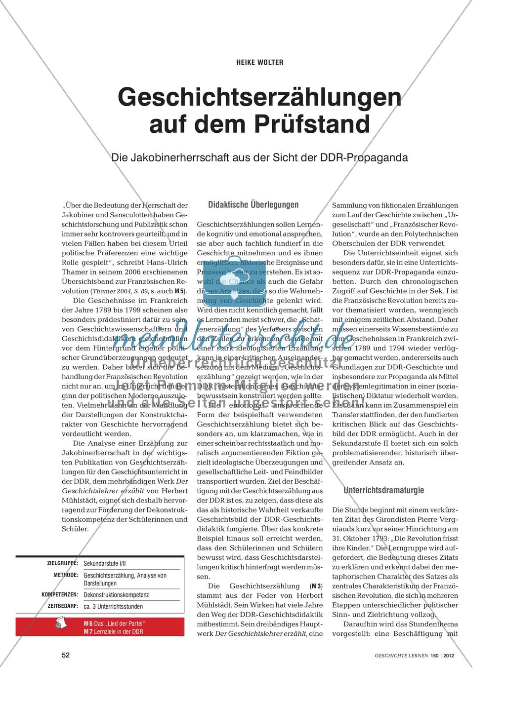 Geschichtserzählungen auf dem Prüfstand Preview 1