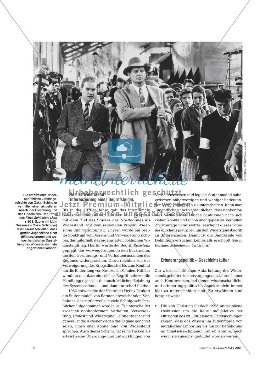 Widerstand gegen den Nationalsozialismus aus fachdidaktischer und fachwissenschaftlicher Perspektive Preview 3