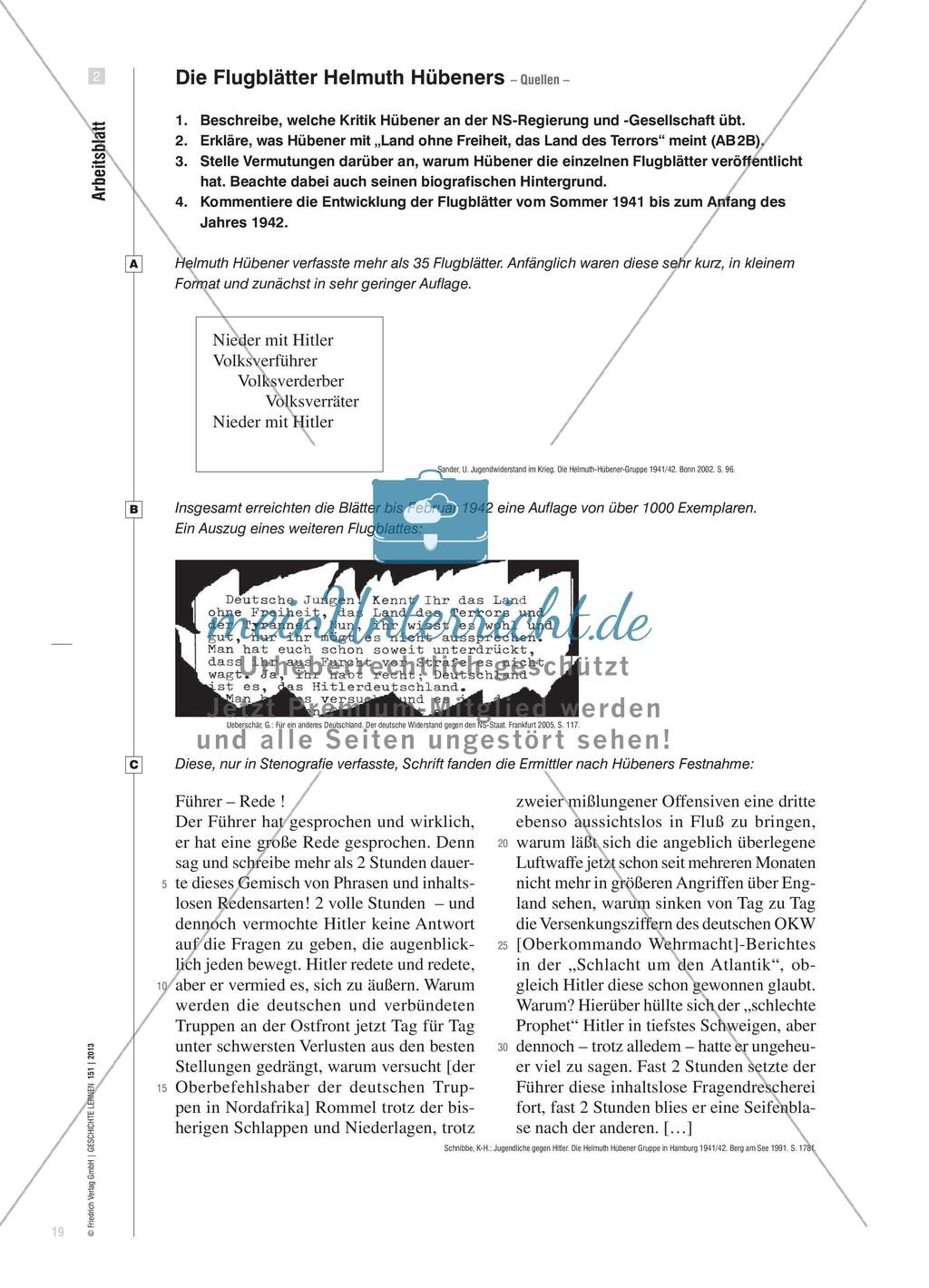 Die Widerstandsgruppe um Helmuth Hübener: Widerstand aus Drang nach Wahrheit und Gerechtigkeit Preview 4
