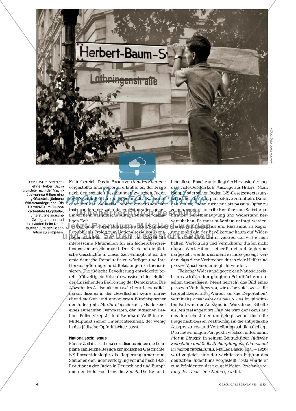 Jüdische Geschichte: Herausforderungen und Einsatzmöglichkeiten im Unterricht Preview 4