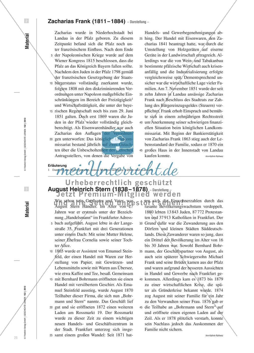 Jüdisches Leben im 19. Jahrhundert: Die Geschichte der Familie Frank Preview 5