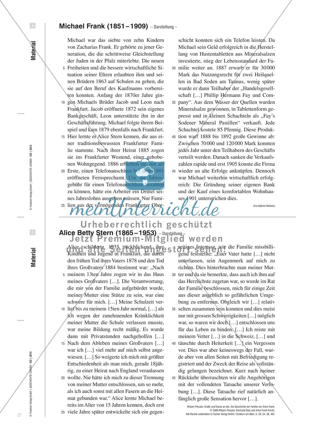Jüdisches Leben im 19. Jahrhundert: Die Geschichte der Familie Frank Preview 6