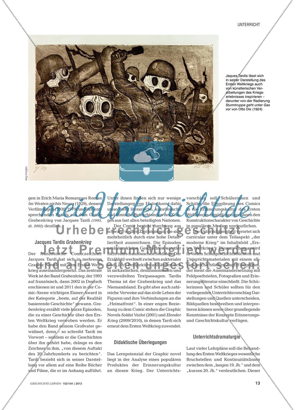 Aus dem Westen was Neues? - Der Erste Weltkrieg in der Graphic Novel Grabenkrieg von Jacques Tardi Preview 2