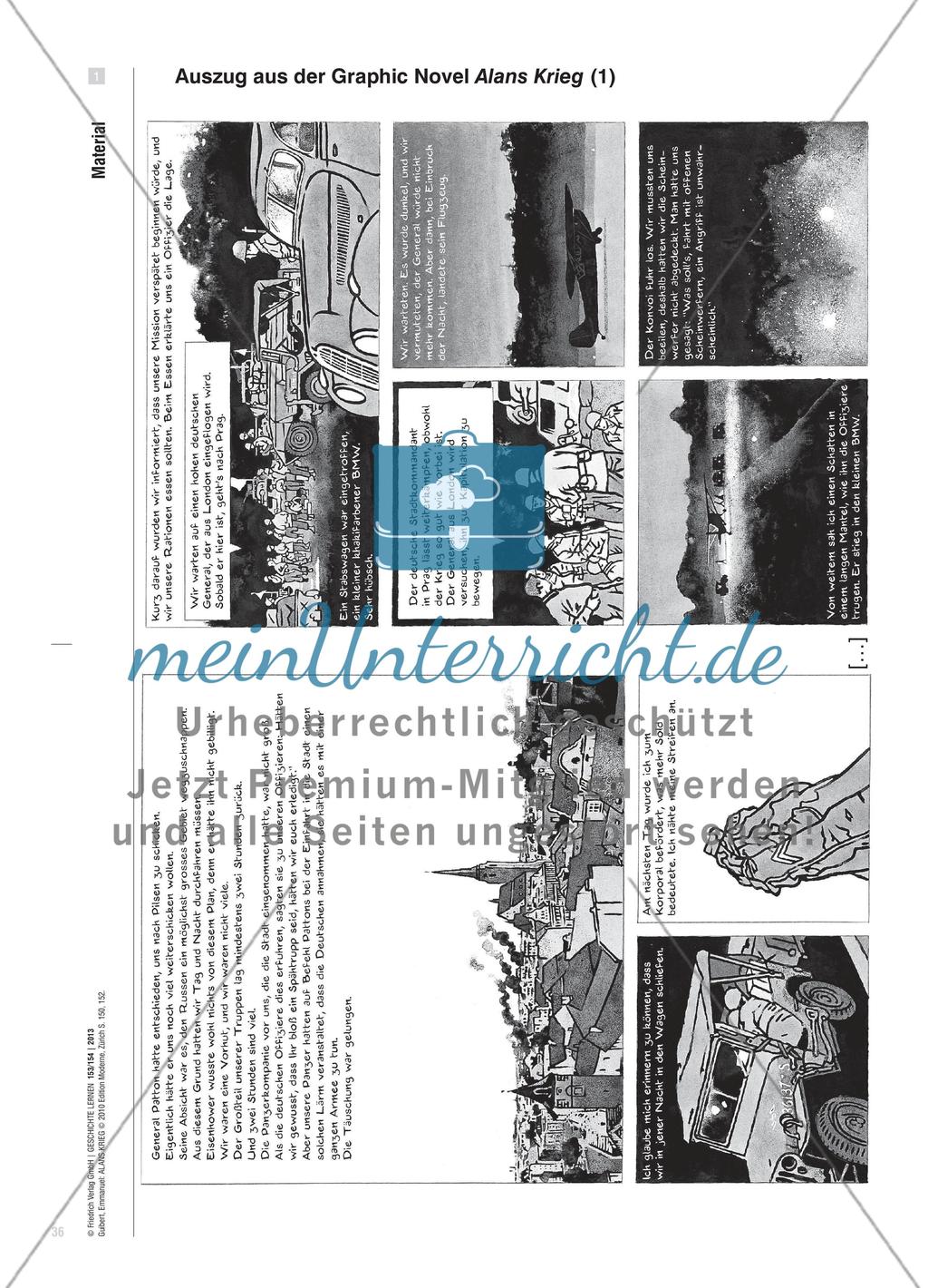 Zwischen den Bildern ... - Kontextualisierung der Weltkriegsdarstellung in Alans Krieg Preview 4