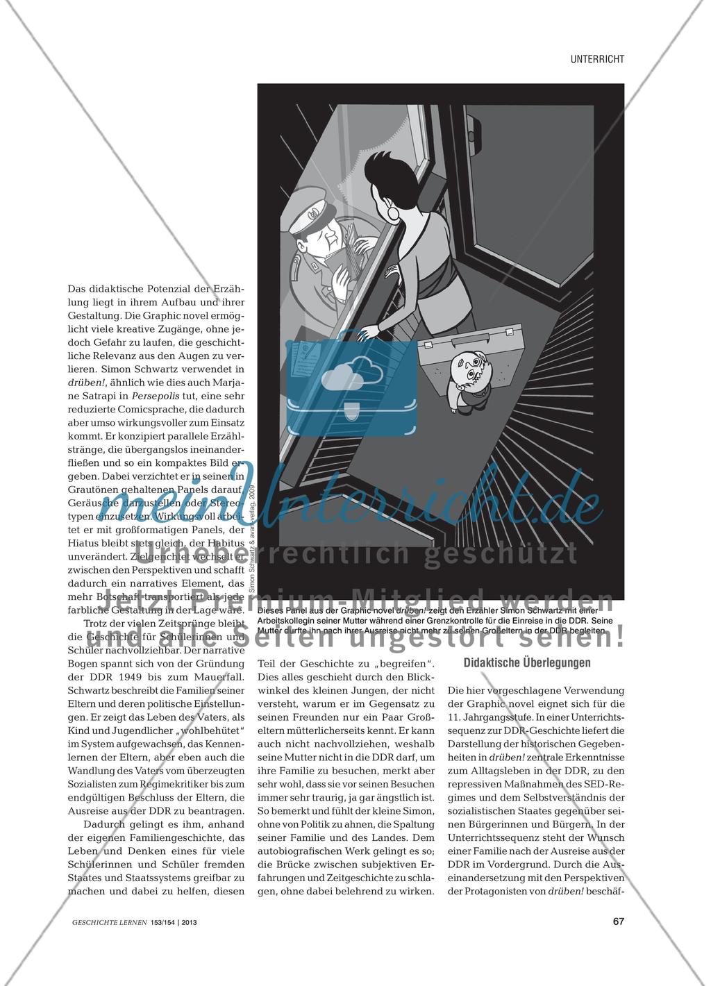 drüben! als Ganzschrift - Analyse eines autobiografischen Comics zur DDR-Geschichte Preview 2