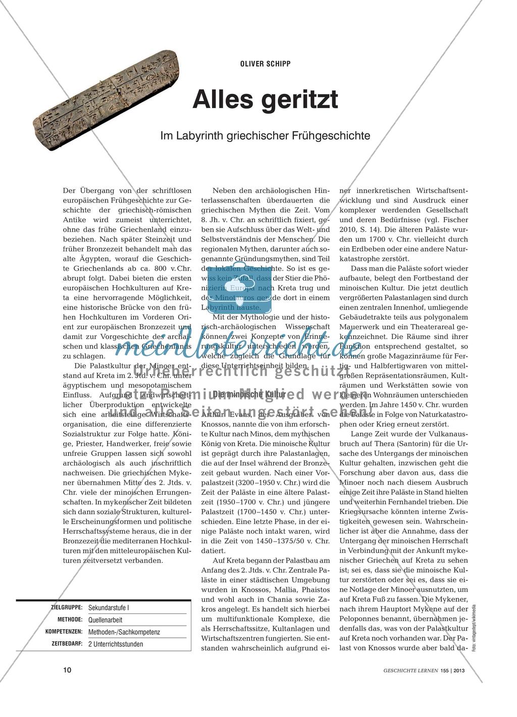 Alles geritzt - Im Labyrinth griechischer Frühgeschichte Preview 1
