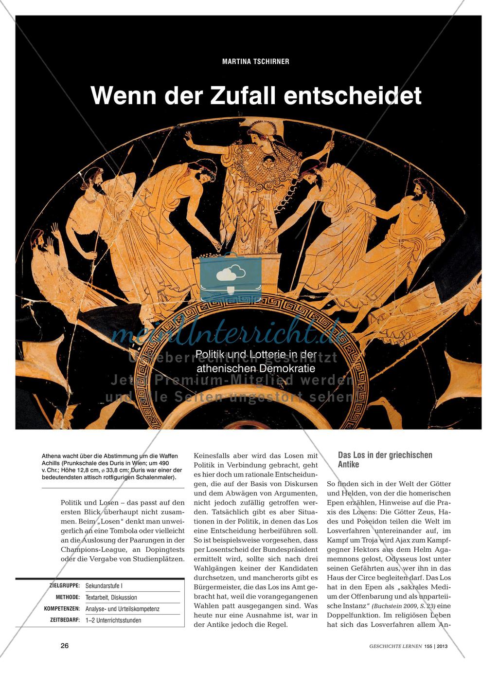 Politik und Lotterie in der athenischen Demokratie Preview 1