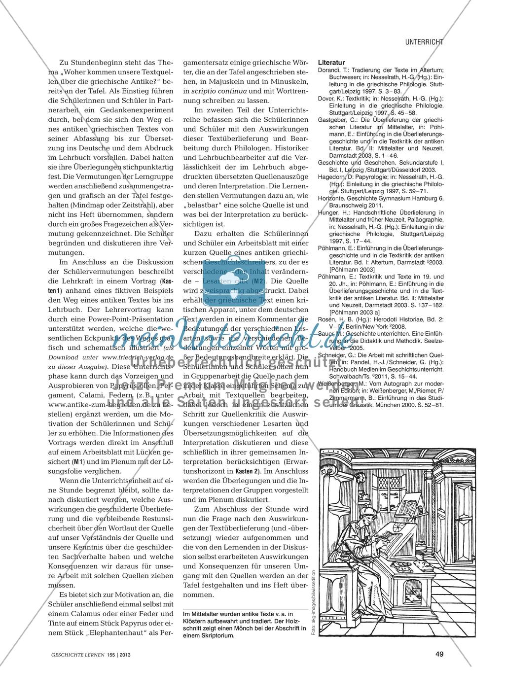 Der Ursprung von Textquellen aus der griechischen Antike Preview 4