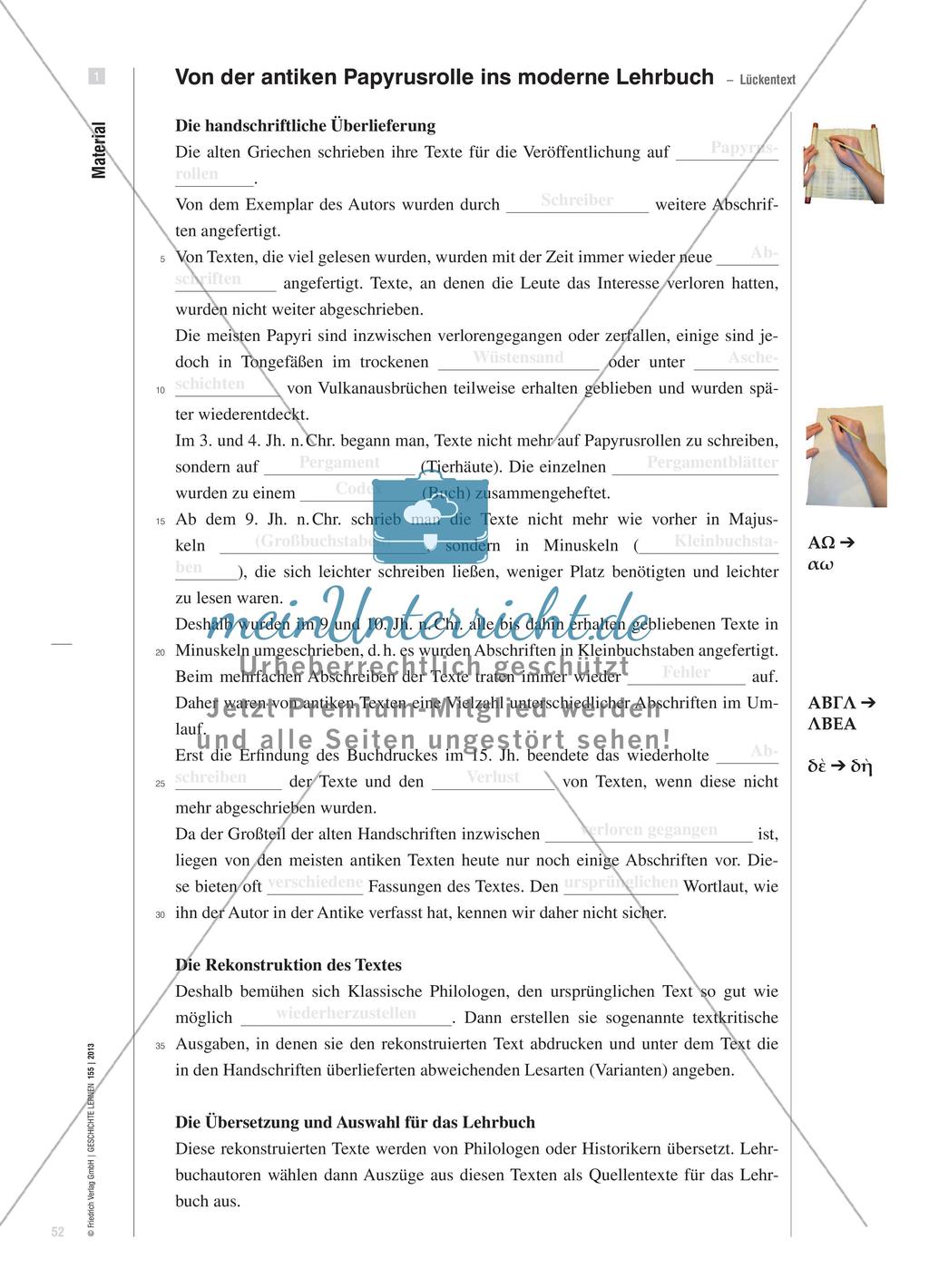 Der Ursprung von Textquellen aus der griechischen Antike Preview 7