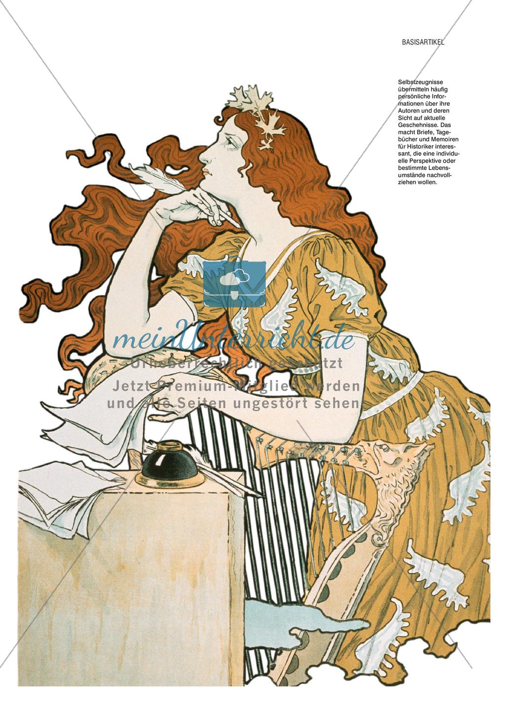 Selbstzeugnisse als historische Quellen aus fachdidaktischer und fachwissenschaftlicher Perspektive Preview 2