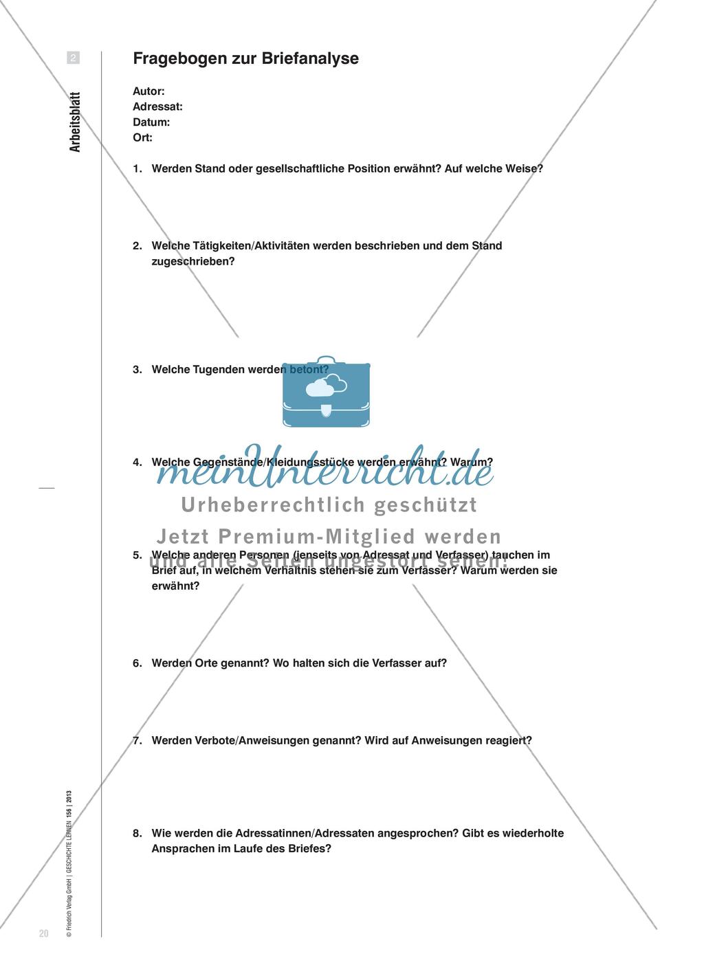 Briefe als Selbstzeugnisse: Analyse frühneuzeitlicher Jugendbriefe an Mütter Preview 5