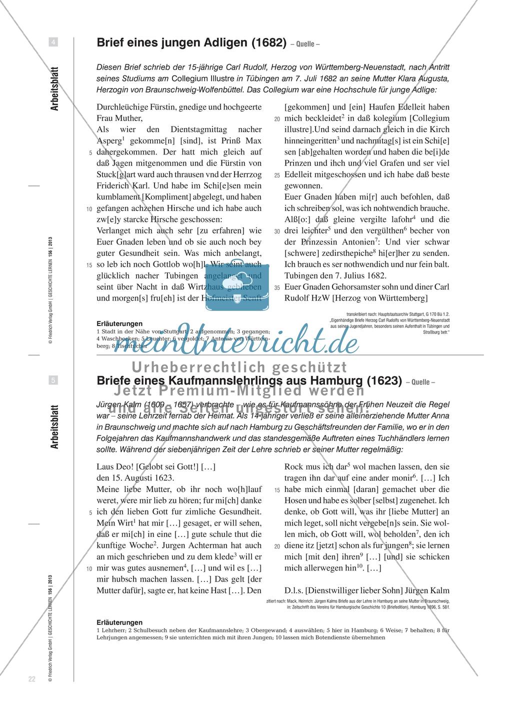 Briefe als Selbstzeugnisse: Analyse frühneuzeitlicher Jugendbriefe an Mütter Preview 7