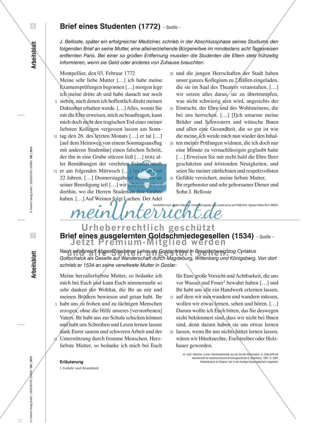 Briefe als Selbstzeugnisse: Analyse frühneuzeitlicher Jugendbriefe an Mütter Preview 8