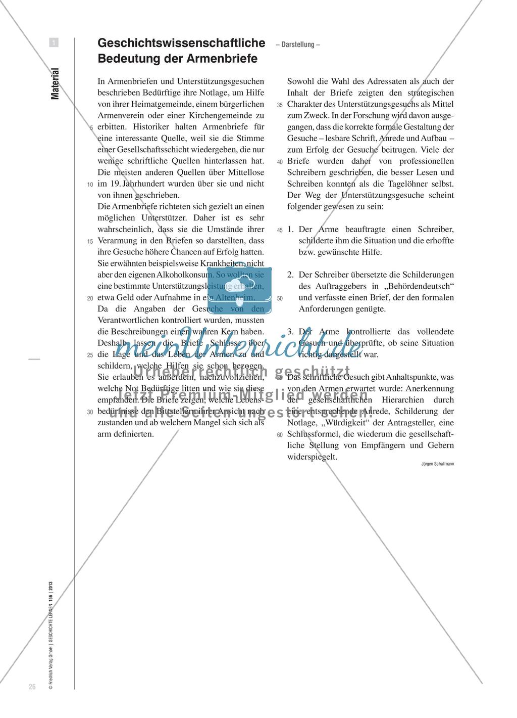 Bittgesuche als Selbstzeugnisse: Ein Blick auf die Armut im 19. Jahrhundert Preview 3