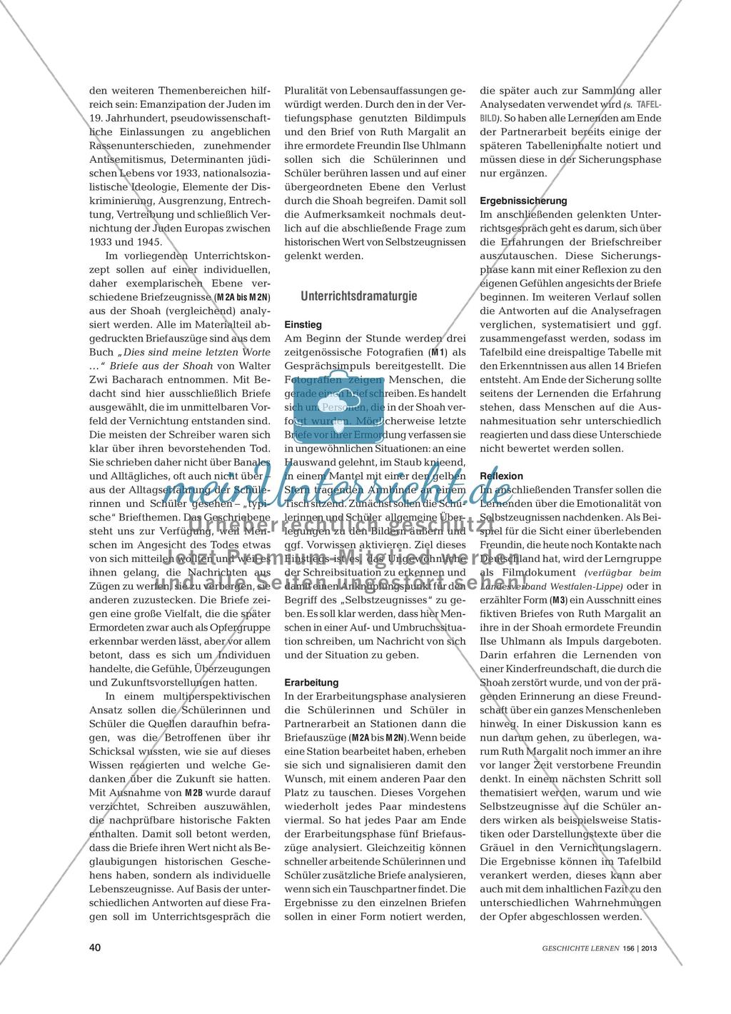 Abschiedsbriefe als Selbstzeugnisse: Analyse von Abschiedsbriefen aus den Vernichtungslagern und dessen Wirkung Preview 3