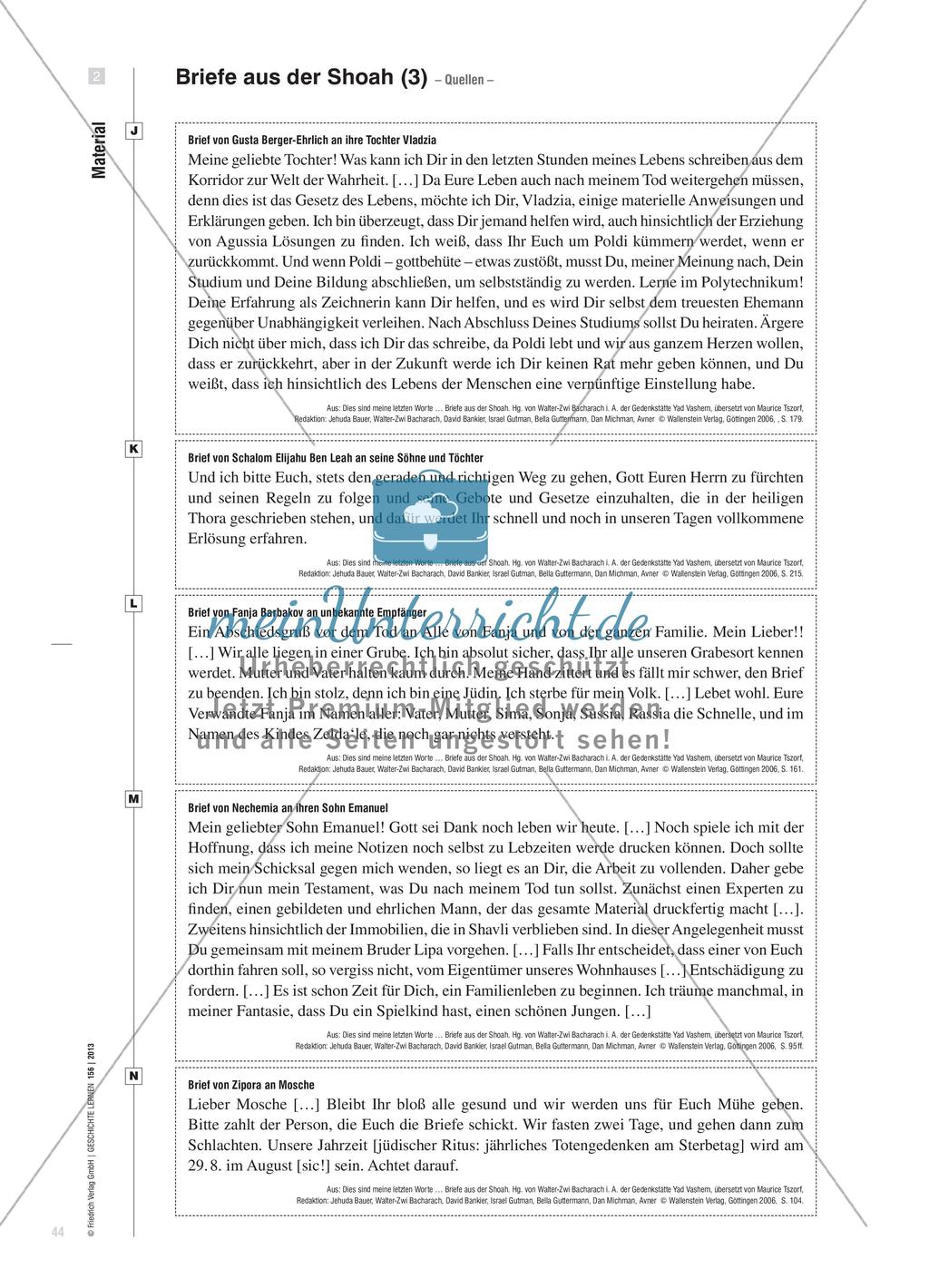 Abschiedsbriefe als Selbstzeugnisse: Analyse von Abschiedsbriefen aus den Vernichtungslagern und dessen Wirkung Preview 7