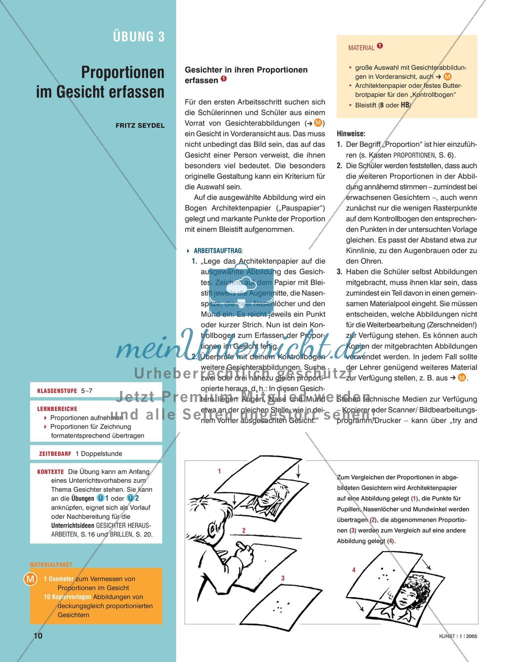 Proportionen im Gesicht erfassen Preview 1