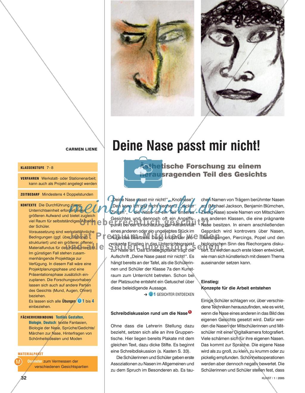 Deine Nase passt mir nicht! - Ästhetische Forschung zu einem herausragenden Teil des Gesichts Preview 1