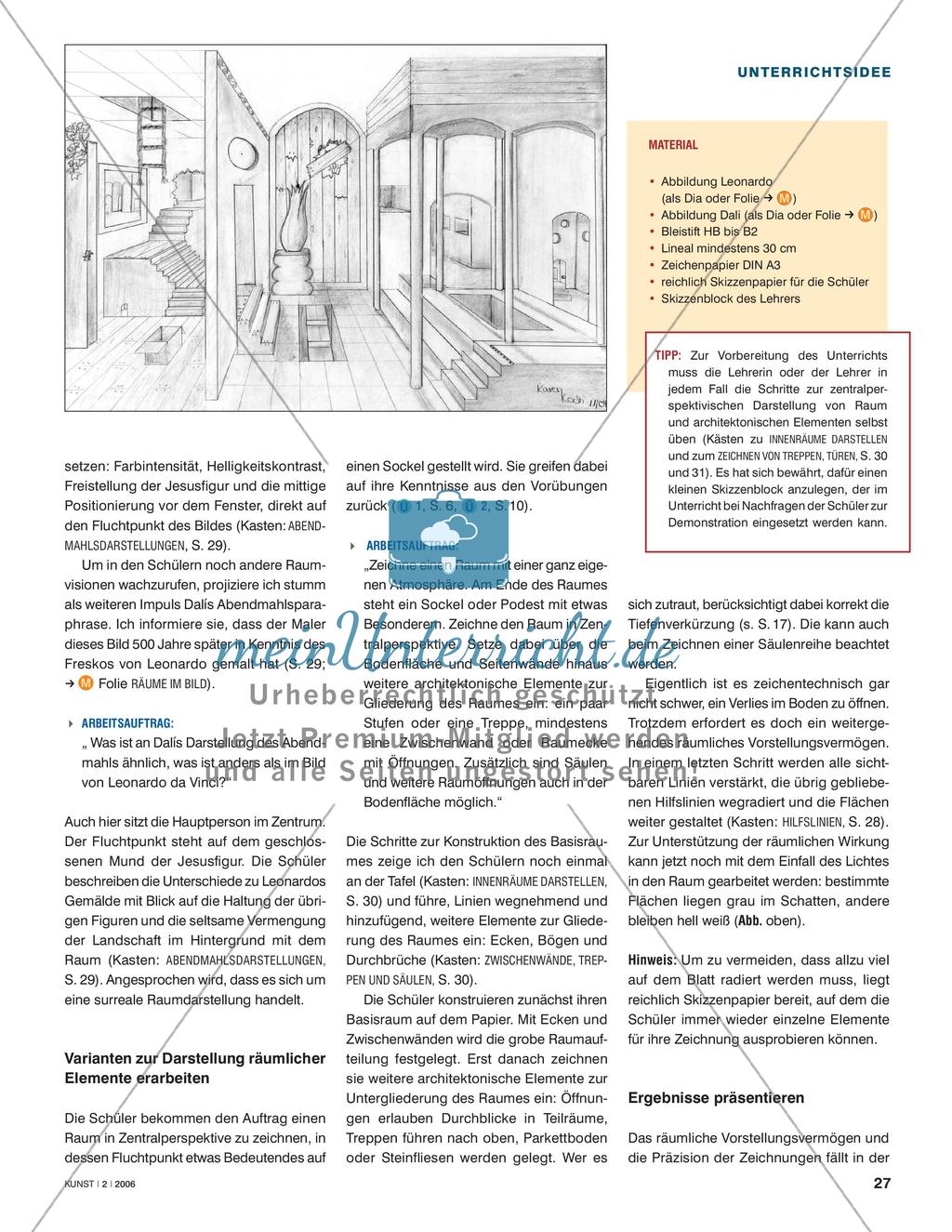 Ins Zentrum gestellt - Zentralperspektivische Darstellung als Ausdrucksmittel nutzen Preview 2