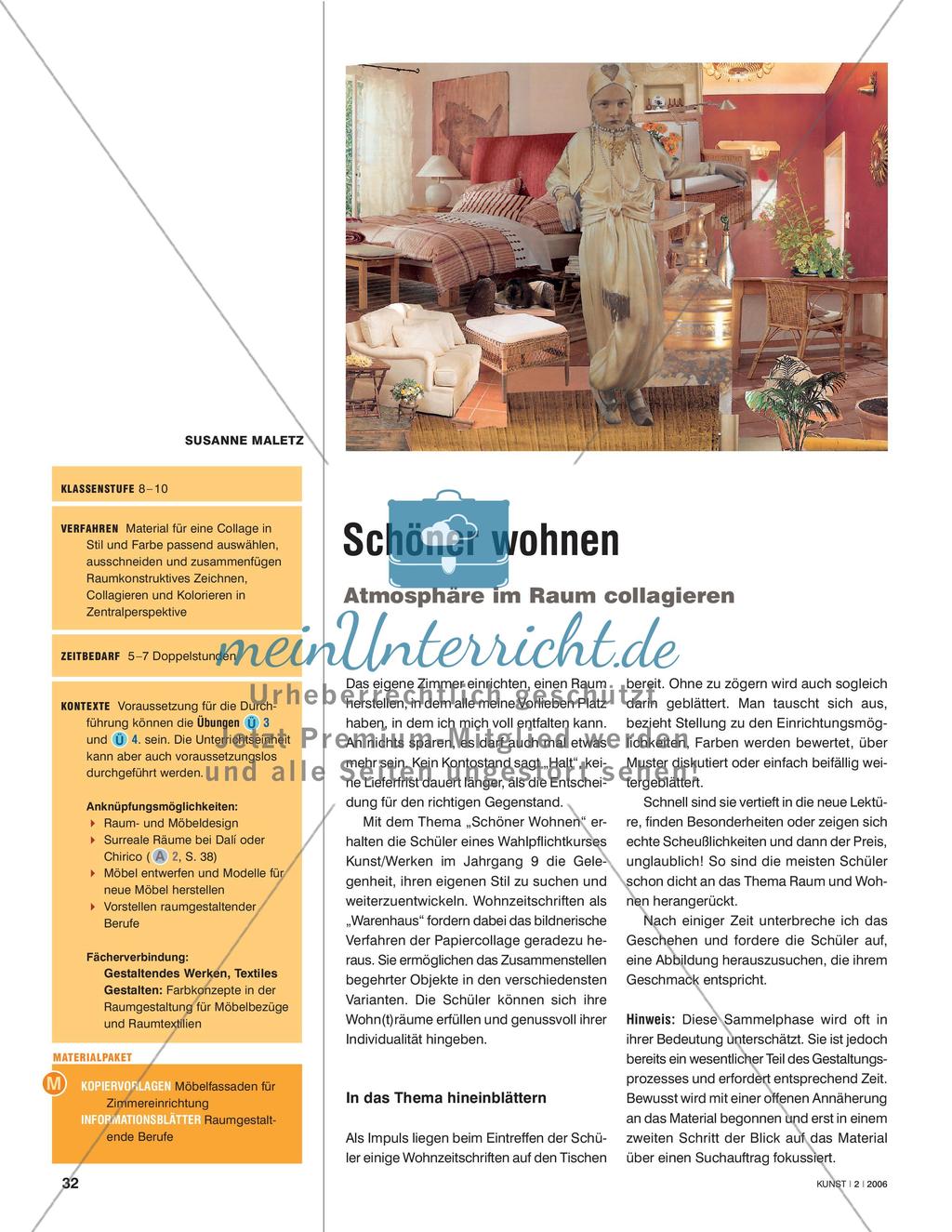 Schöner wohnen - Atmosphäre im Raum collagieren Preview 1