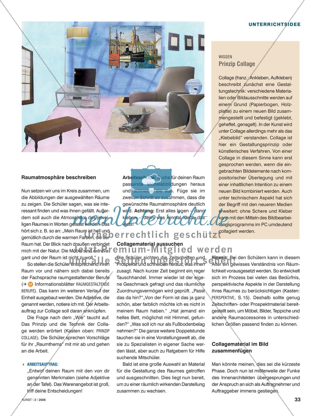 Schöner wohnen - Atmosphäre im Raum collagieren Preview 2