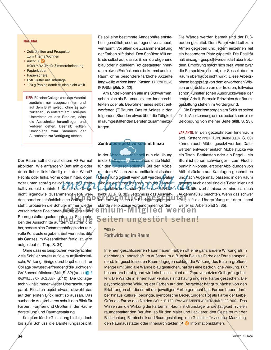 Schöner wohnen - Atmosphäre im Raum collagieren Preview 3