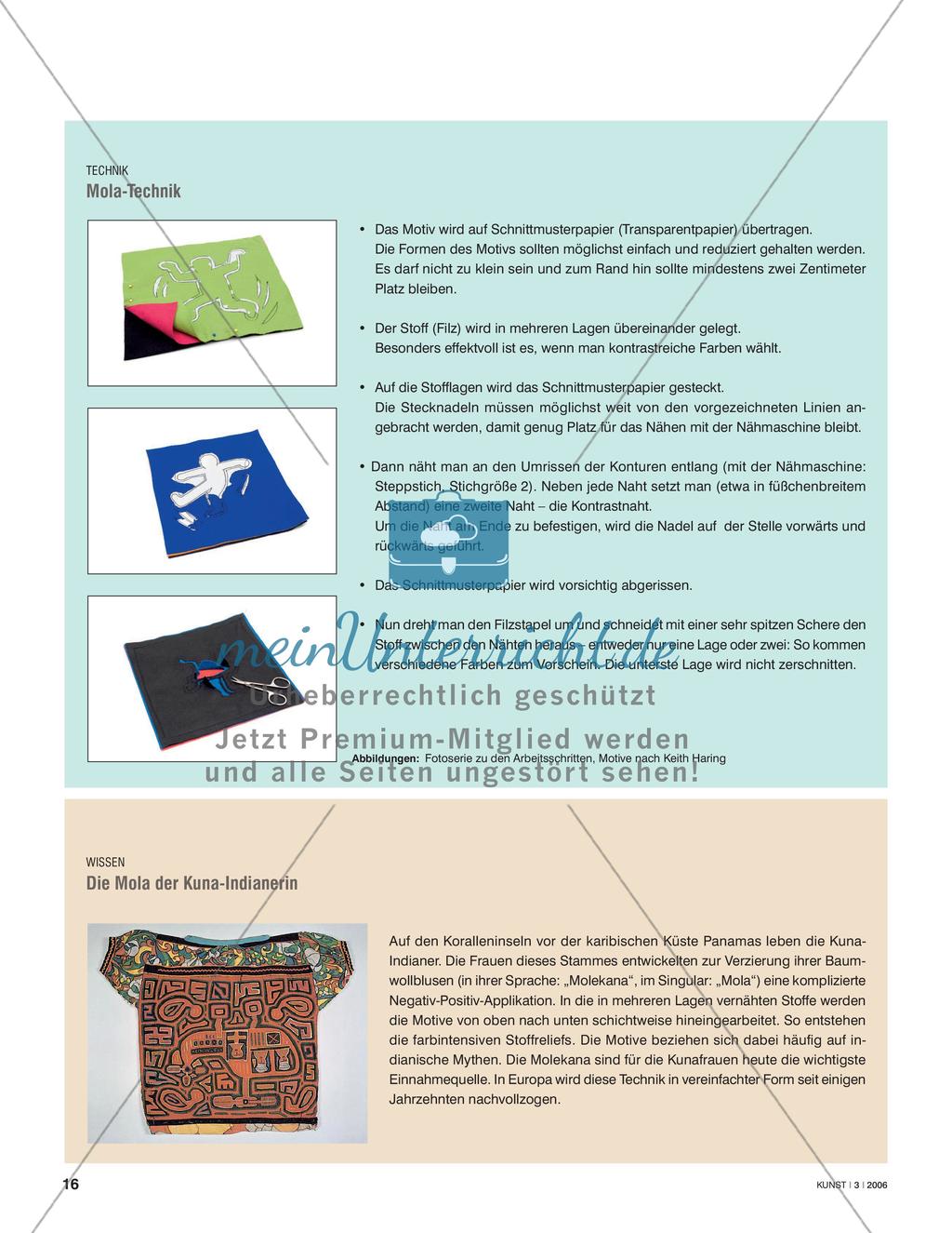 Kissen zum Kuscheln - Filz in der Mola-Technik verarbeiten Preview 3