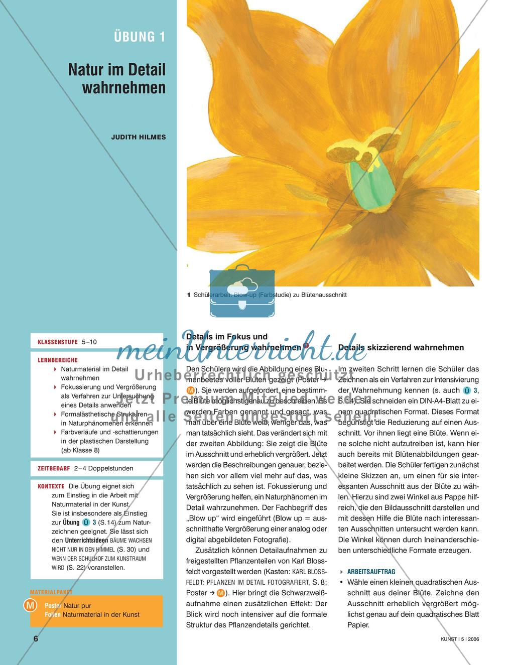 Natur im Detail wahrnehmen Preview 1