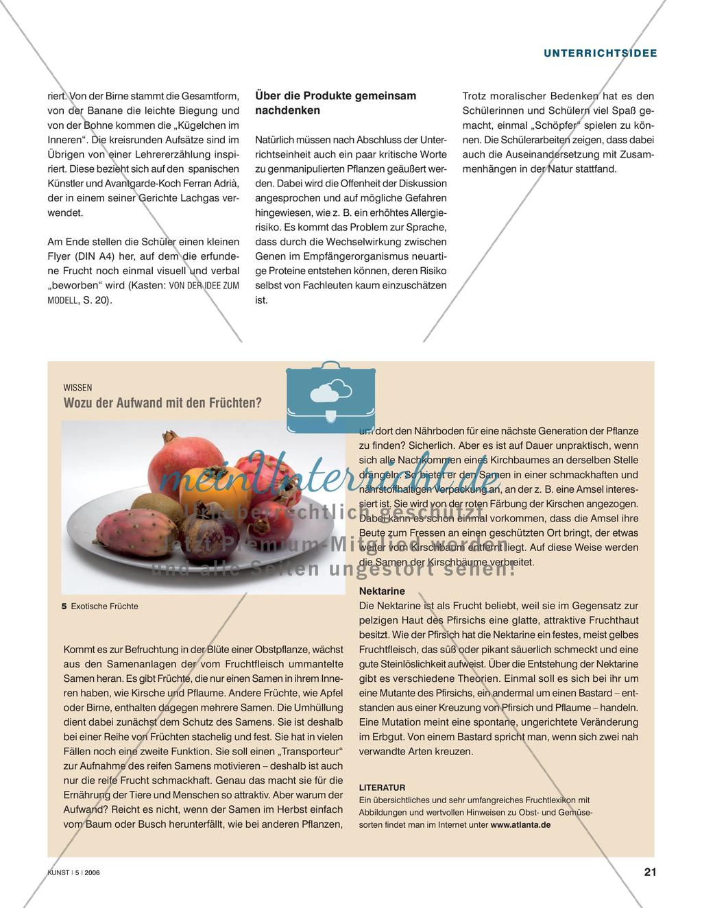 Garantiert frisch und saftig - Früchte erfinden und in Ton formen Preview 4