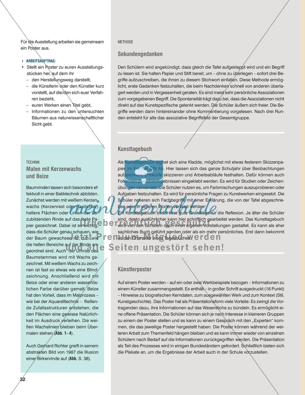 Bäume wachsen nicht nur in den Himmel - Naturmaterial mit bildnerischen Mitteln untersuchen Preview 3