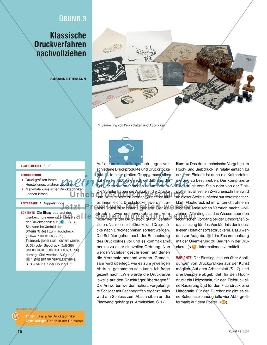 Klassische Druckverfahren nachvollziehen Preview 1