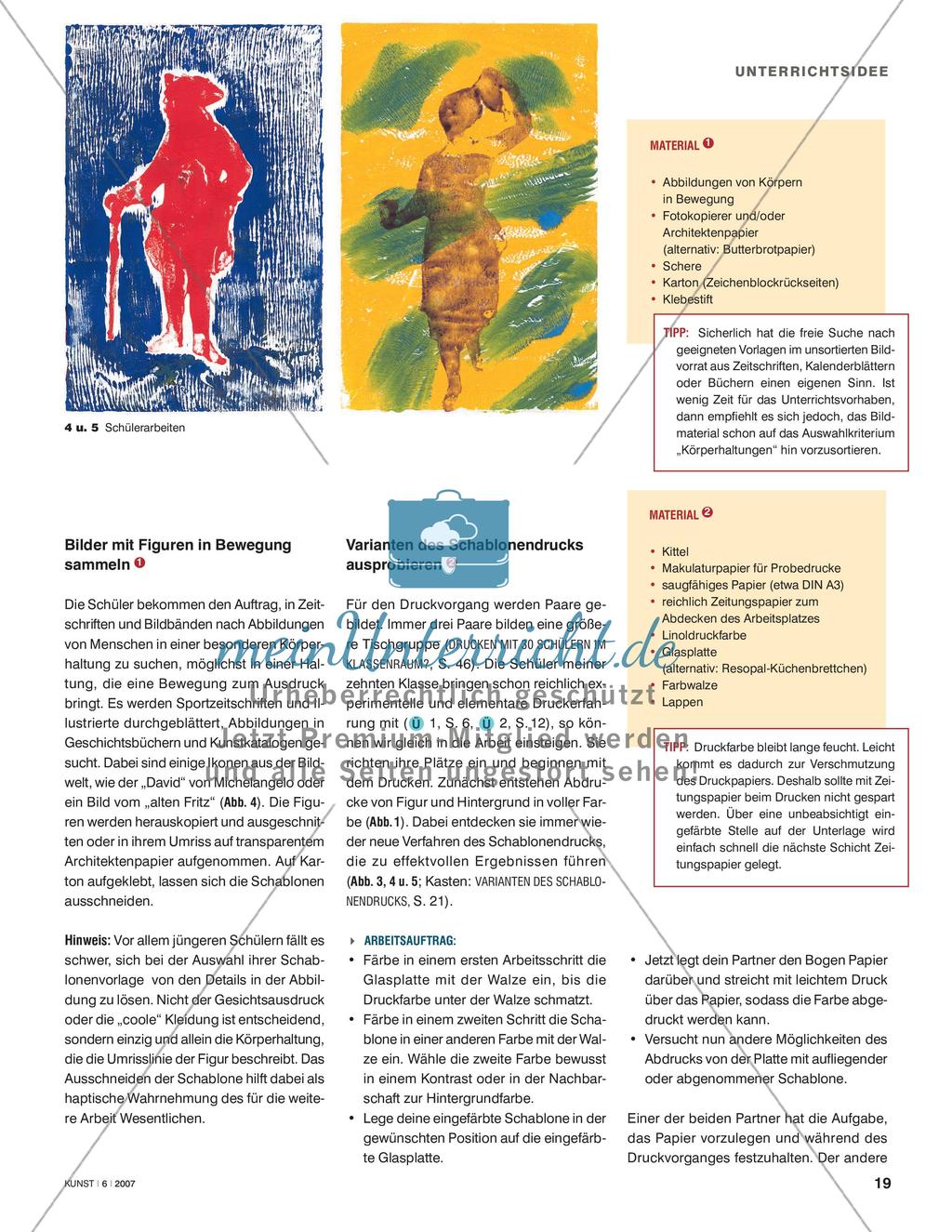 Auf einen Sprung - Variationen im Schablonendruck Preview 2
