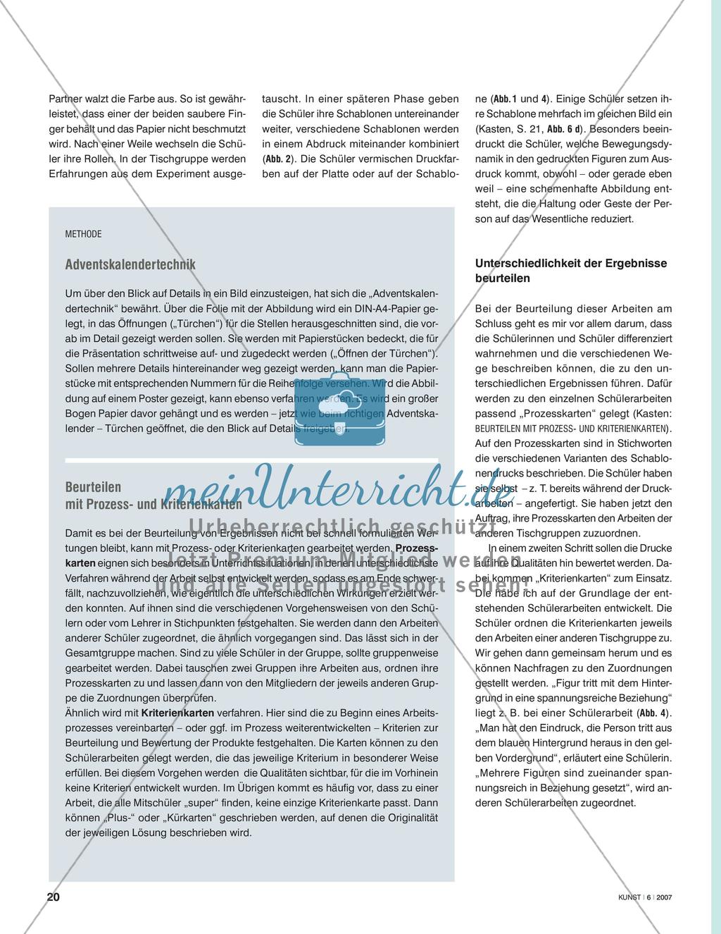 Auf einen Sprung - Variationen im Schablonendruck Preview 3