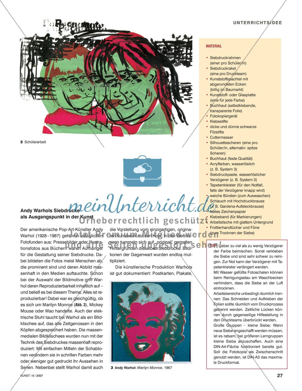Zwischen Schludrigkeit und Perfektion - Siebdruck mit Folienschablonen Preview 2