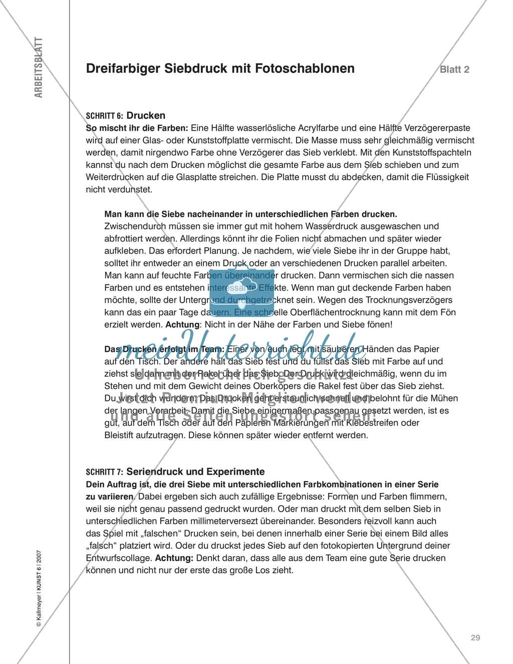Zwischen Schludrigkeit und Perfektion - Siebdruck mit Folienschablonen Preview 4