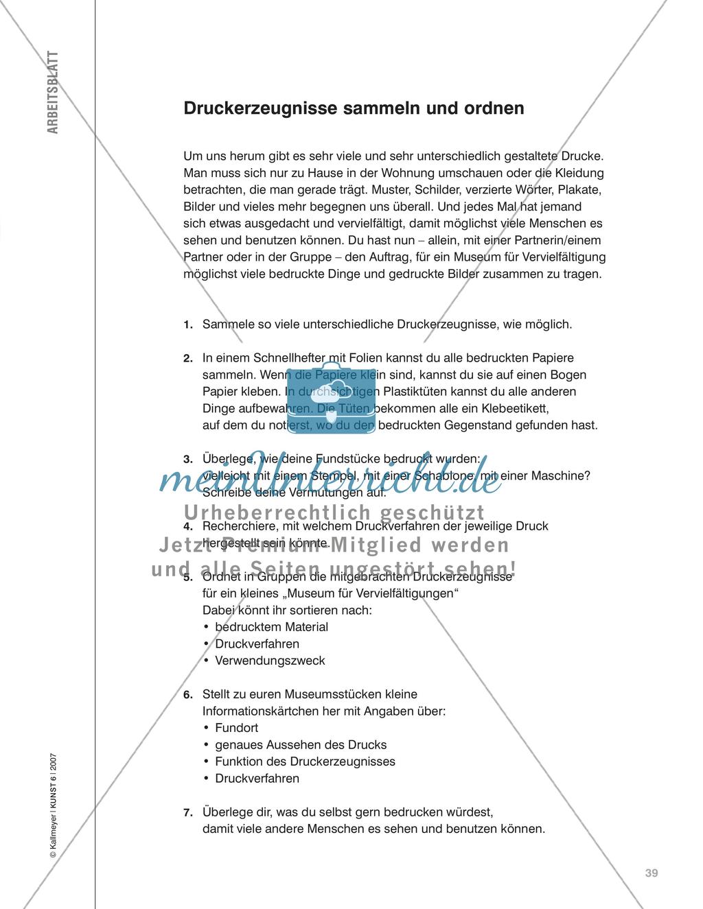Museum für Vervielfältigung - Druckerzeugnisse sammeln und ordn Preview 2